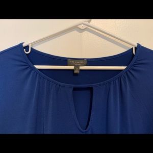 The Limited Long Sleeve Top, Blue, 2X